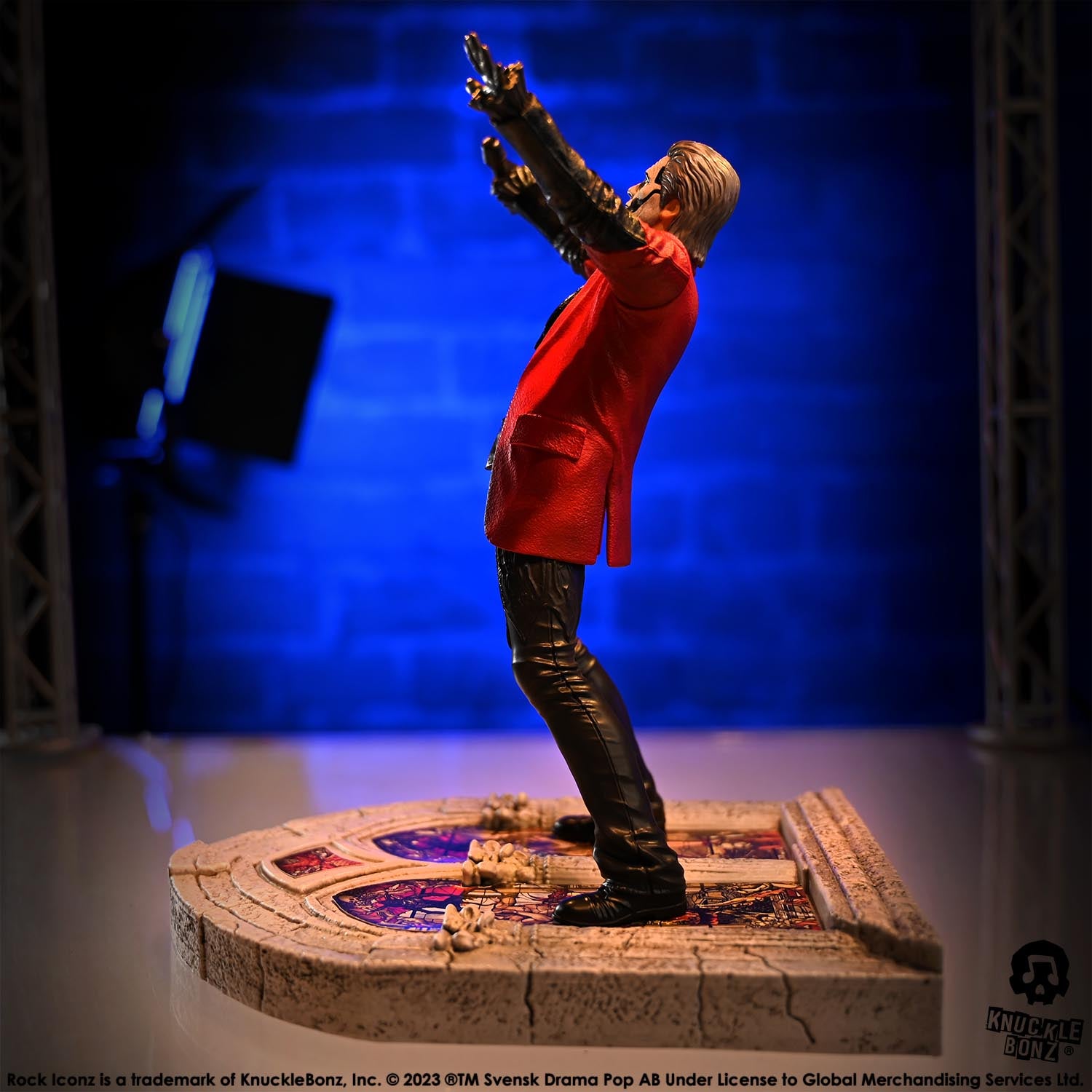 Ghost Papa Emeritus IV Red Jacket KnuckleBonz Statue